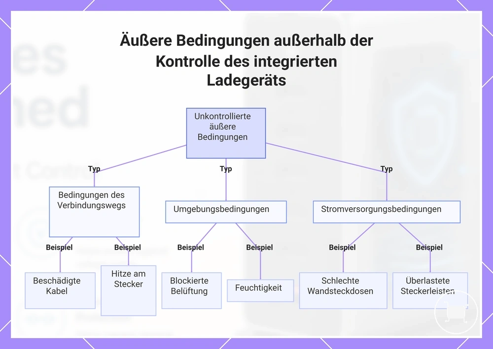 Äußere Bedingungen außerhalb der Kontrolle des integrierten Ladegeräts