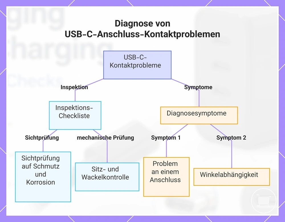 Diagnose von USB-C-Anschluss-Kontaktproblemen