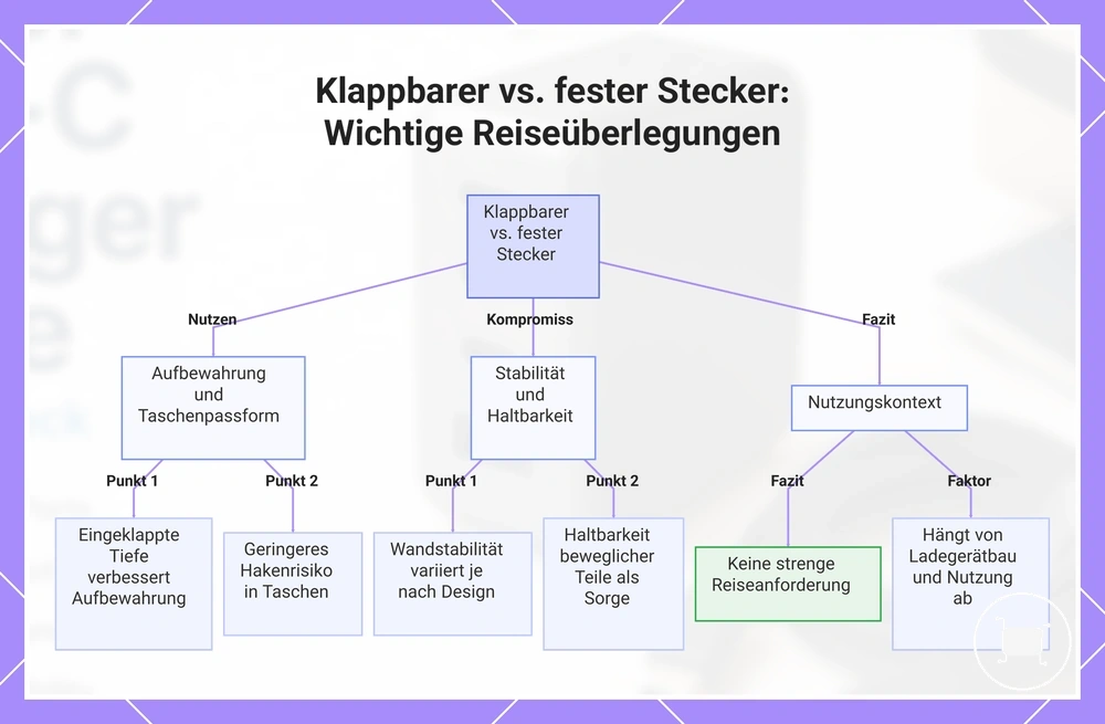 Klappbarer vs. fester Stecker: Wichtige Reiseüberlegungen