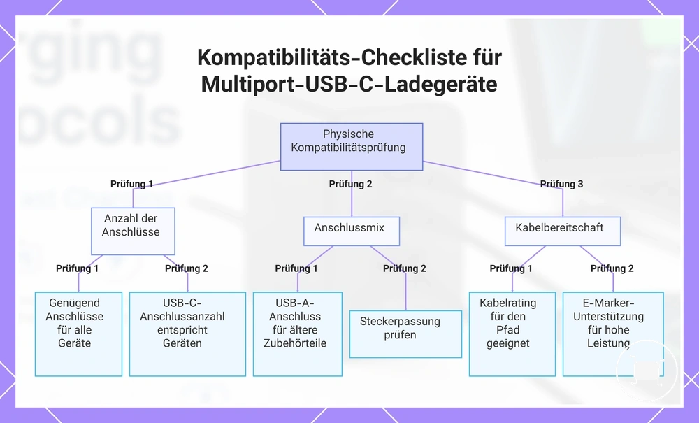 Kompatibilitäts-Checkliste für Multiport-USB-C-Ladegeräte