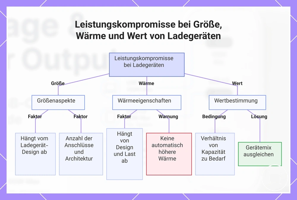 Leistungskompromisse bei Größe, Wärme und Wert von Ladegeräten