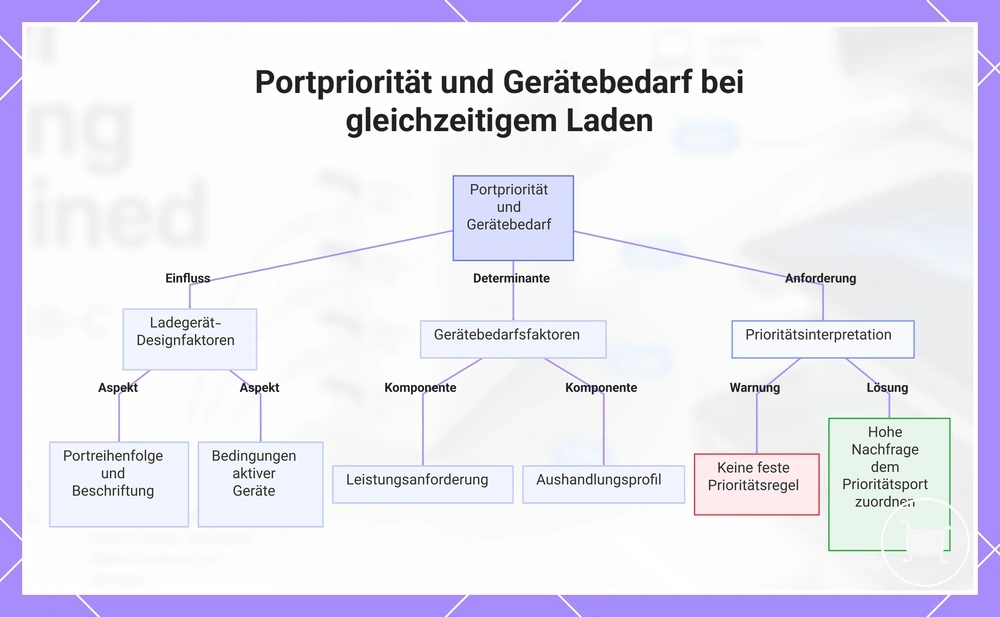 Portpriorität und Gerätebedarf bei gleichzeitigem Laden