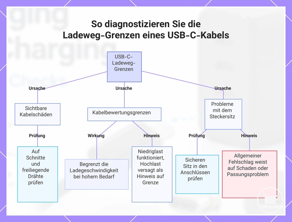 So diagnostizieren Sie die Ladeweg-Grenzen eines USB-C-Kabels