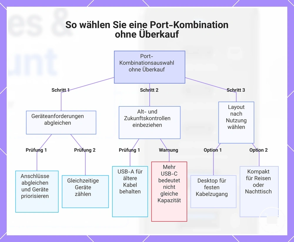 So wählen Sie eine Port-Kombination ohne Überkauf