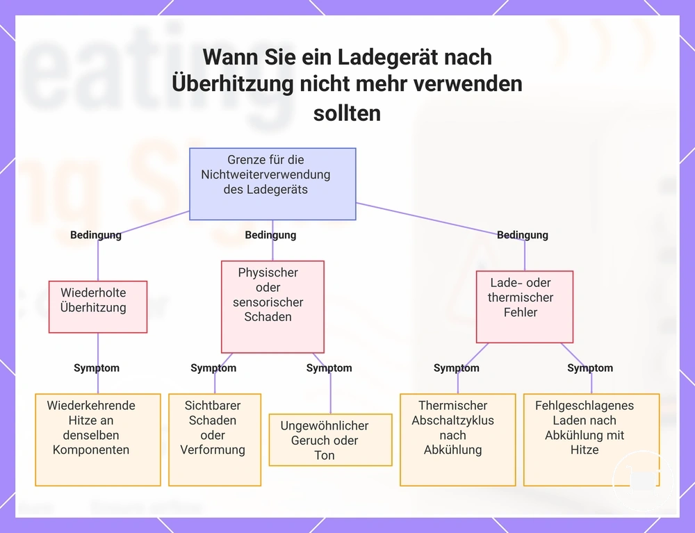 Wann Sie ein Ladegerät nach Überhitzung nicht mehr verwenden sollten