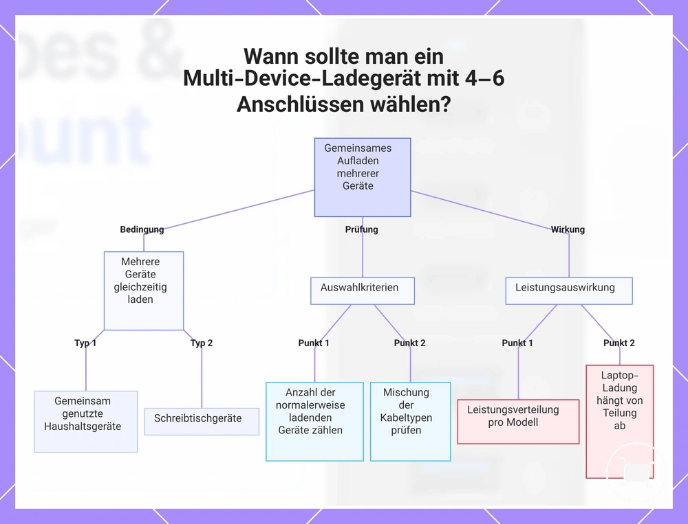 Wann sollte man ein Multi-Device-Ladegerät mit 4–6 Anschlüssen wählen?
