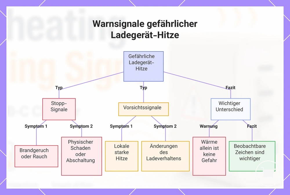 Warnsignale gefährlicher Ladegerät-Hitze