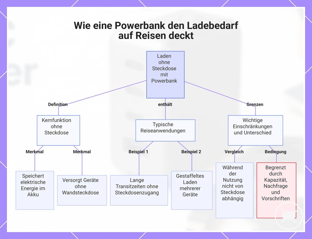Wie eine Powerbank den Ladebedarf auf Reisen deckt