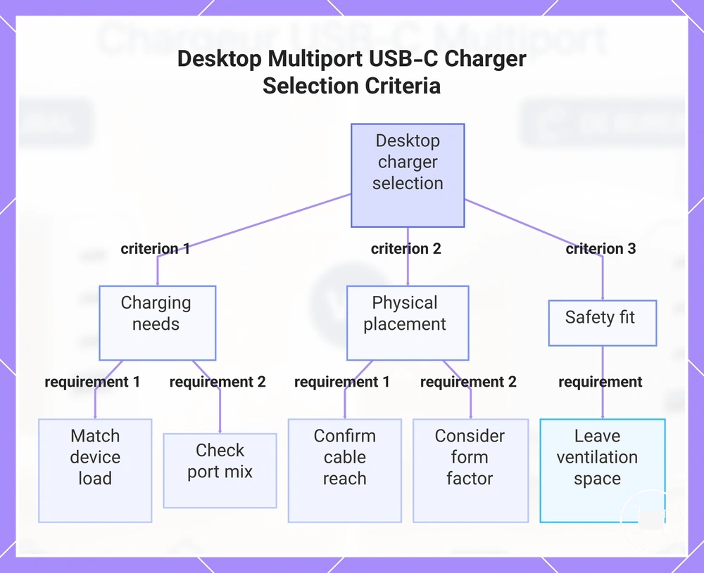 Desktop Multiport USB-C Charger Selection Criteria