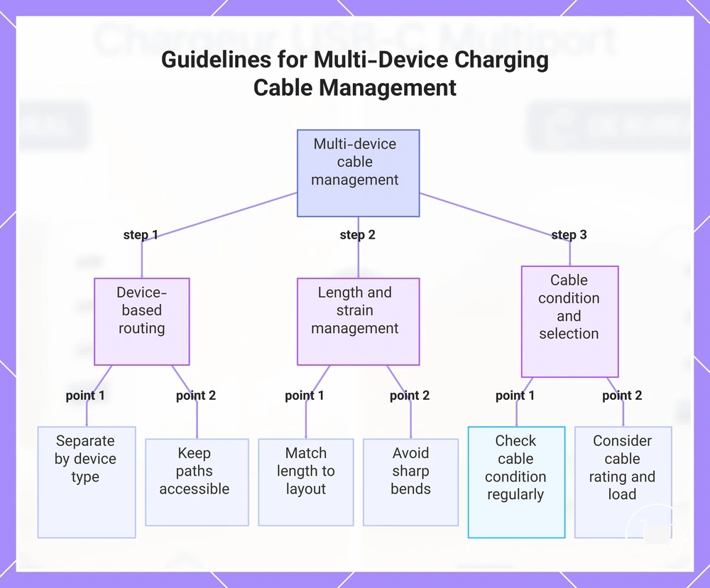 Guidelines for Multi-Device Charging Cable Management