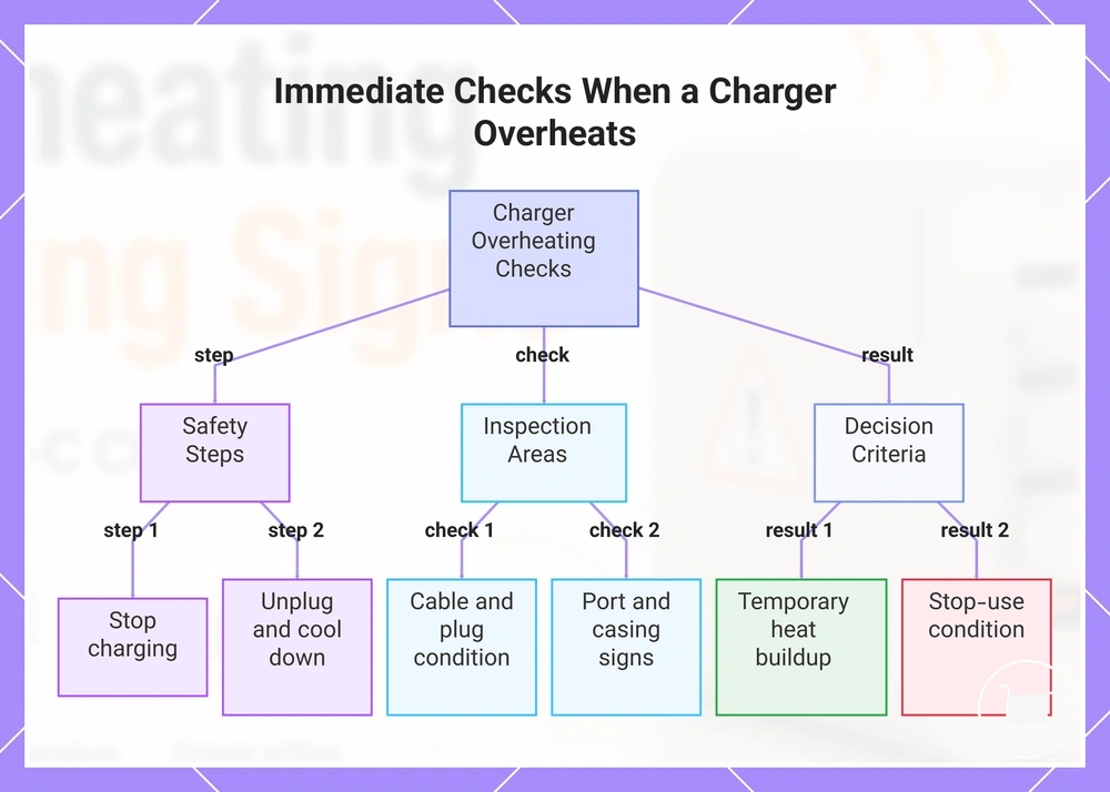 Immediate Checks When a Charger Overheats