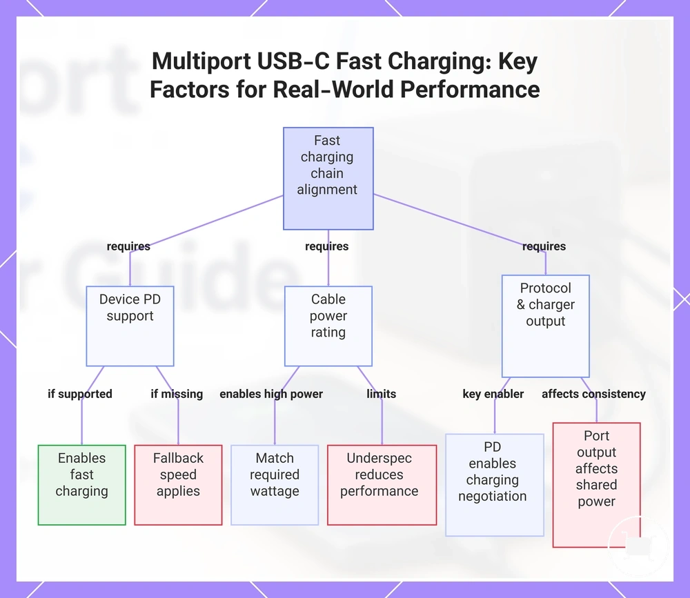 Multiport USB-C Fast Charging: Key Factors for Real-World Performance