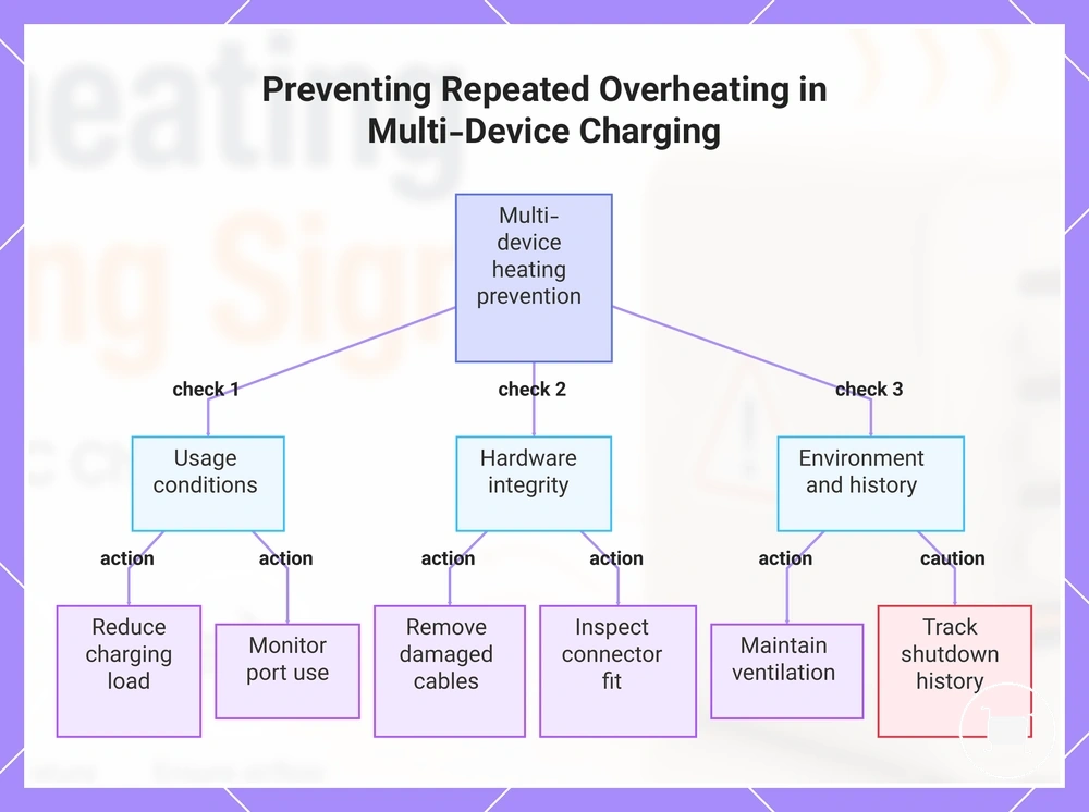 Preventing Repeated Overheating in Multi-Device Charging