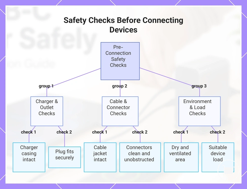 Safety Checks Before Connecting Devices