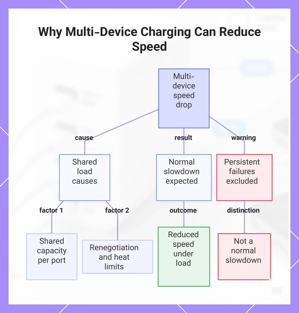 Why Multi-Device Charging Can Reduce Speed