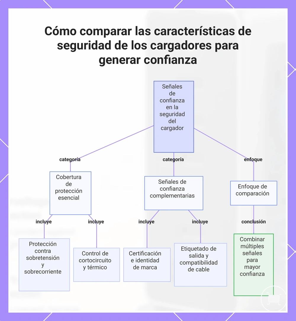 Cómo comparar las características de seguridad de los cargadores para generar confianza