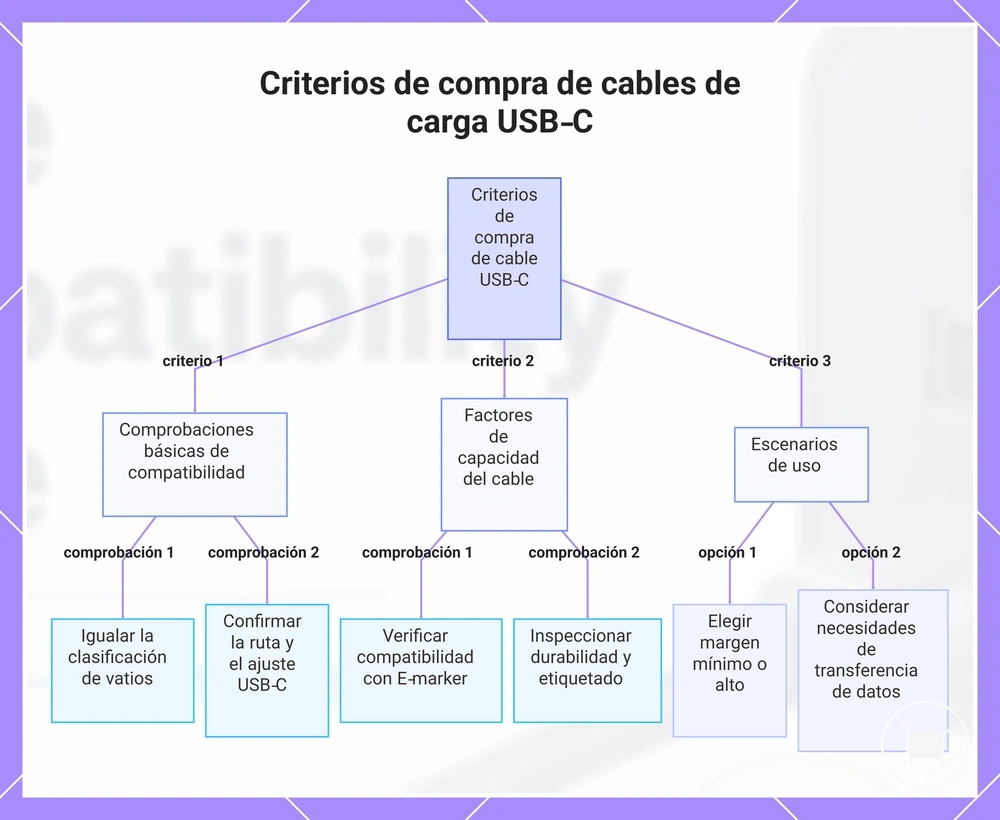 Criterios de compra de cables de carga USB‑C