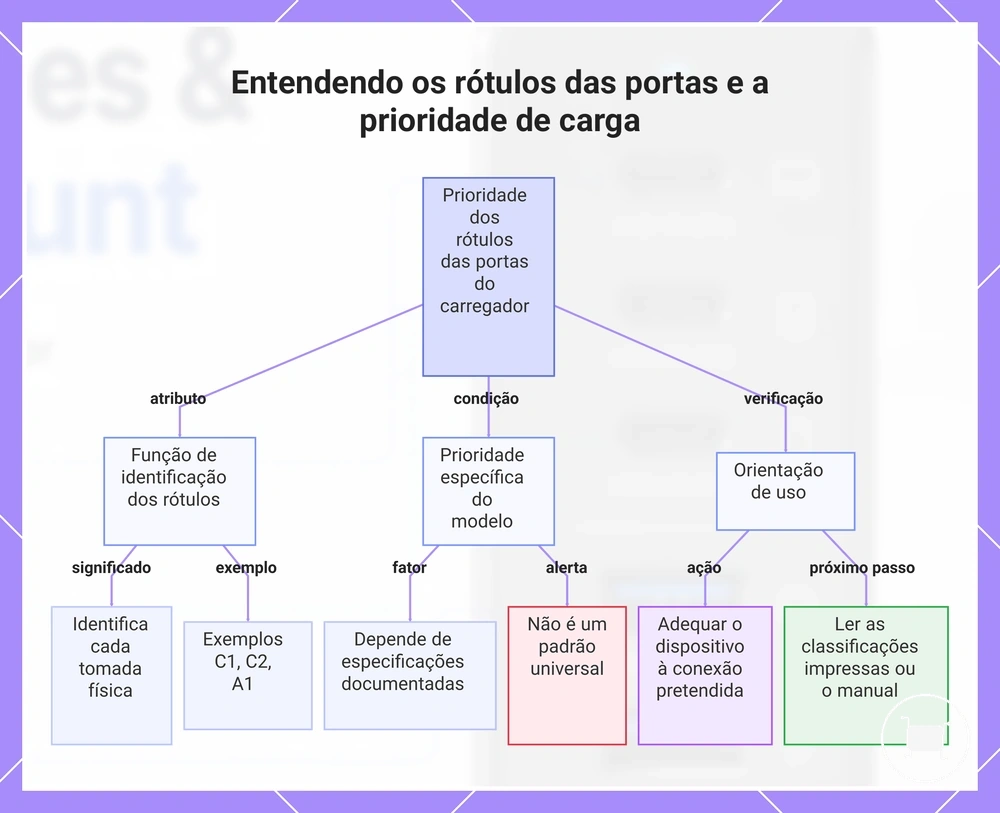 Entendendo os rótulos das portas e a prioridade de carga