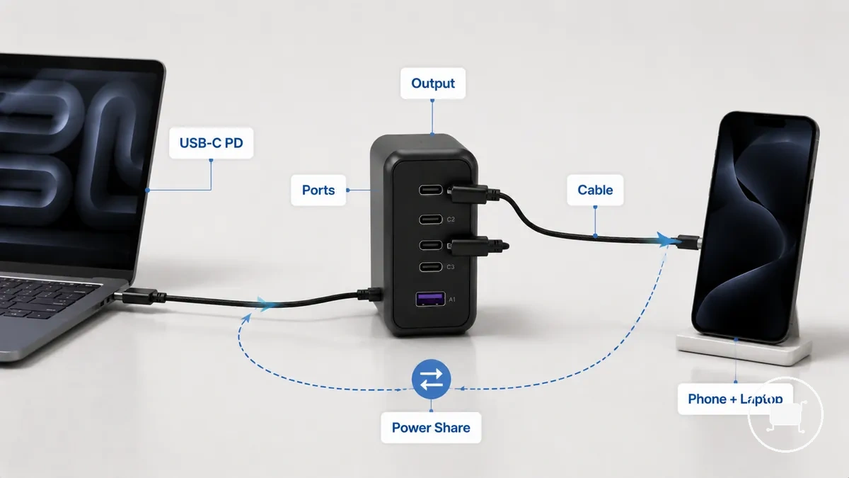 Condições de compatibilidade para usar um carregador USB-C com notebook e celular