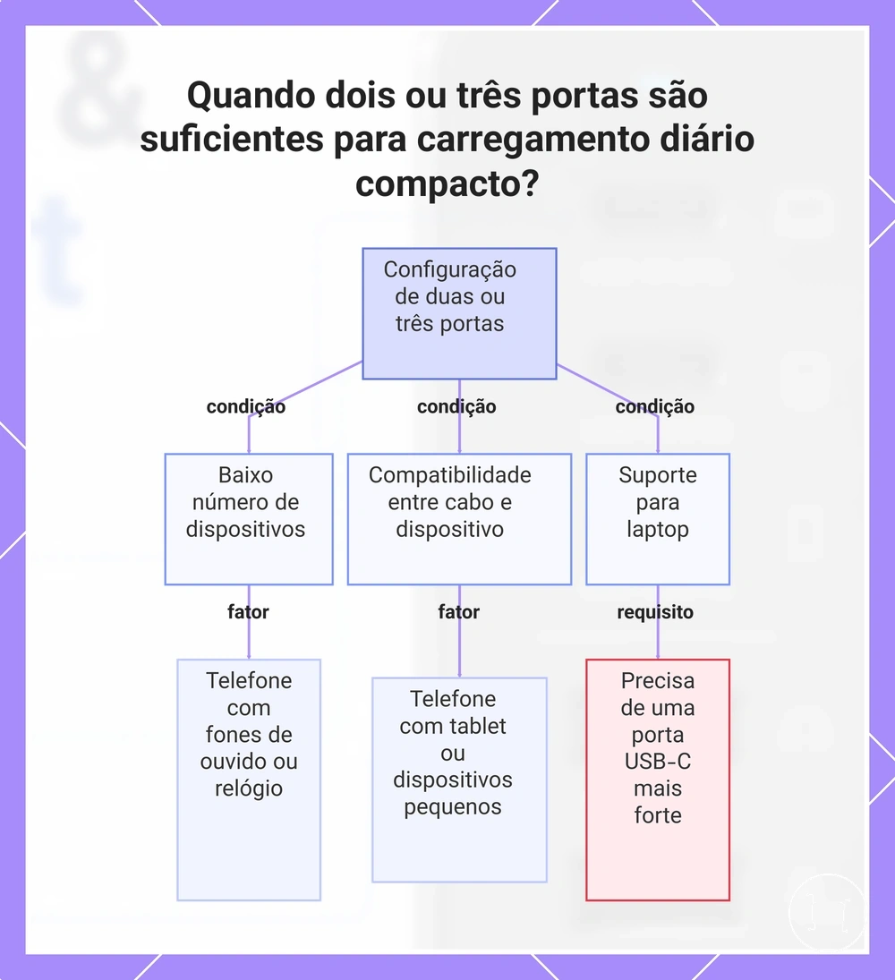 Quando dois ou três portas são suficientes para carregamento diário compacto?