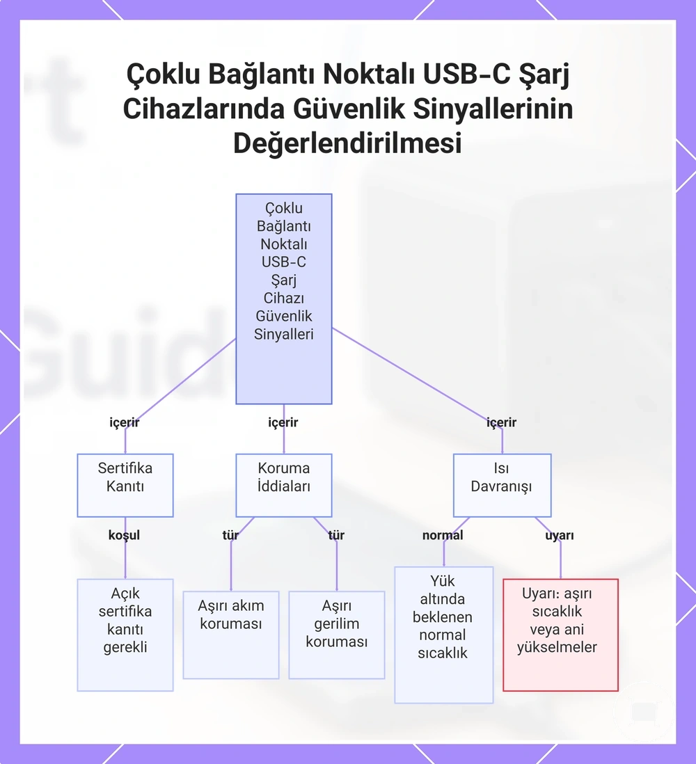 Çoklu Bağlantı Noktalı USB-C Şarj Cihazlarında Güvenlik Sinyallerinin Değerlendirilmesi
