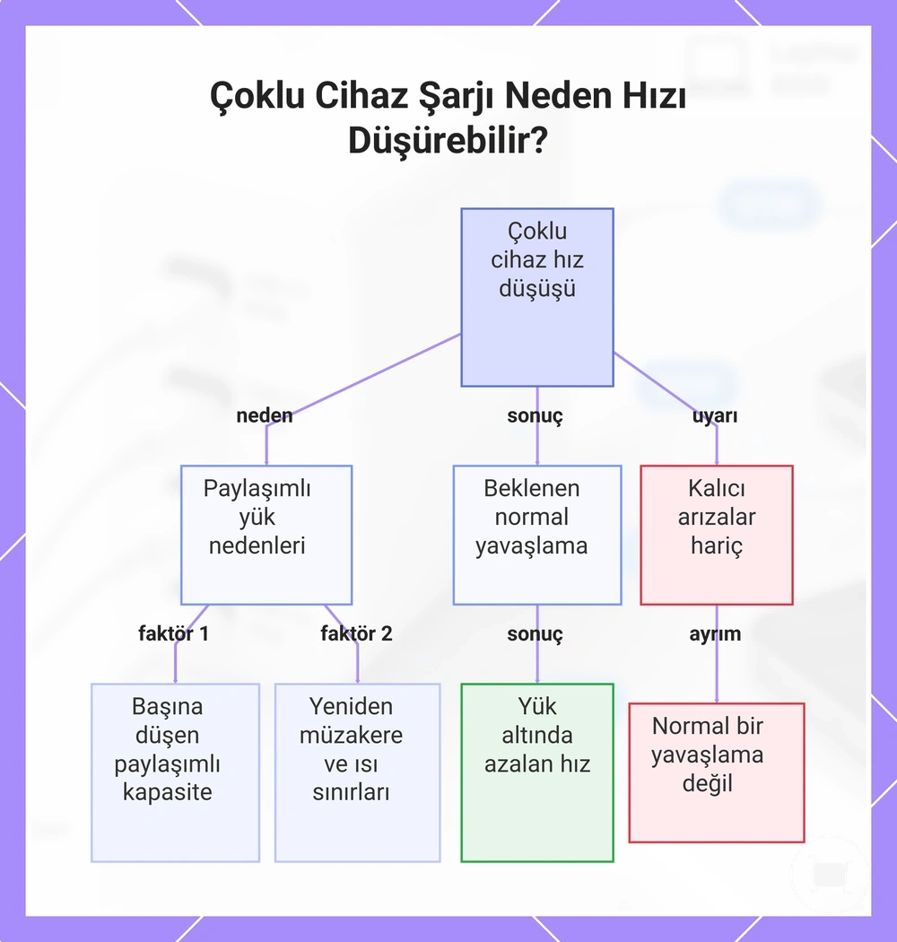 Çoklu Cihaz Şarjı Neden Hızı Düşürebilir?
