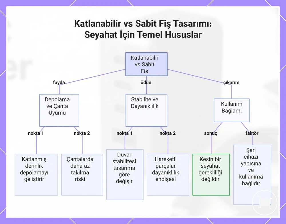 Katlanabilir vs Sabit Fiş Tasarımı: Seyahat İçin Temel Hususlar