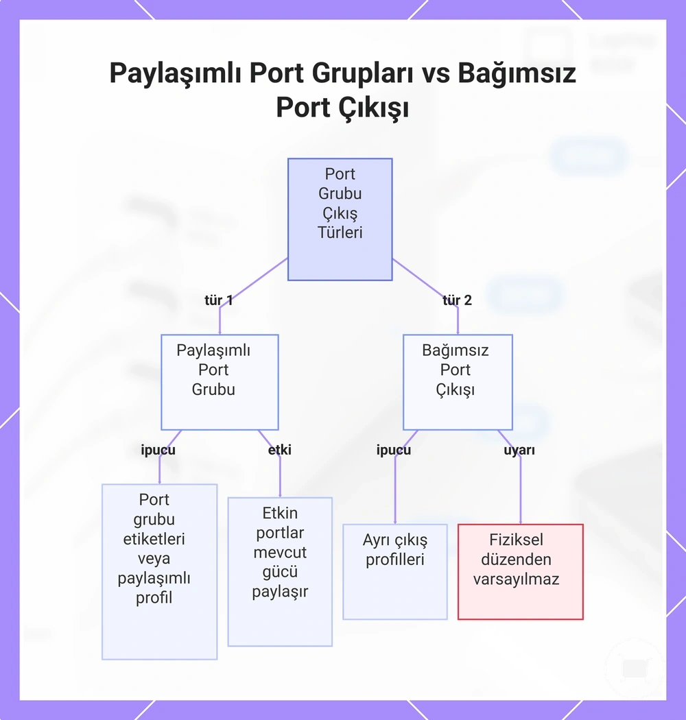Paylaşımlı Port Grupları vs Bağımsız Port Çıkışı