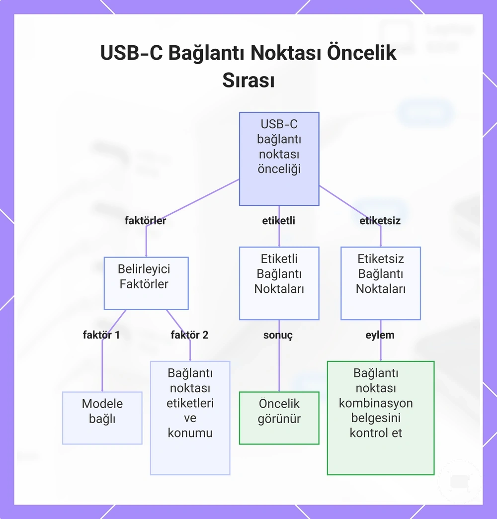 USB-C Bağlantı Noktası Öncelik Sırası