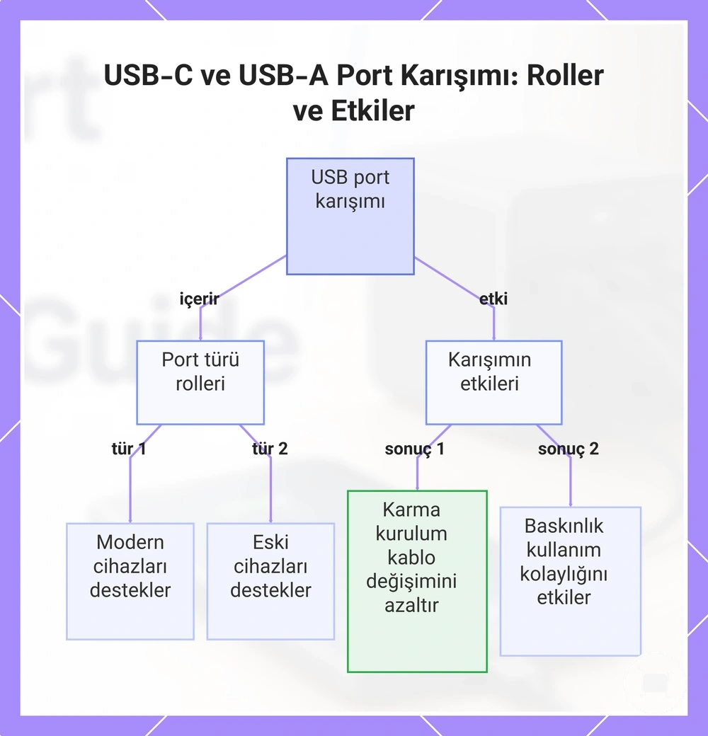 USB-C ve USB-A Port Karışımı: Roller ve Etkiler